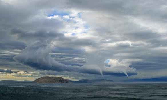 Tornado by the sea