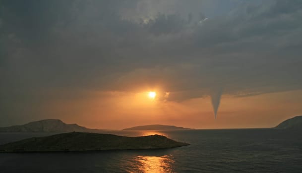 Tornado by the sea