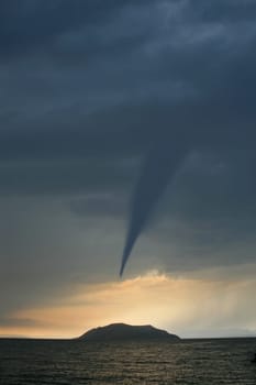 Tornado by the sea