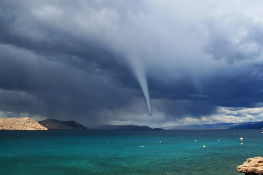 Tornado by the sea