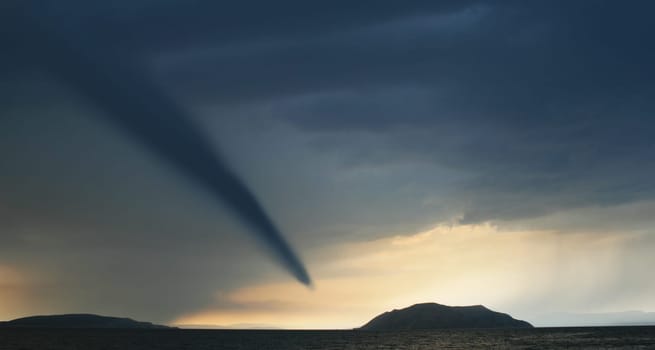Tornado by the sea