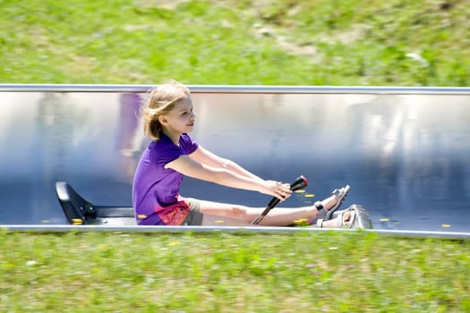summer toboggan run