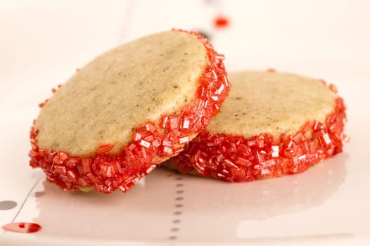 White Tea Pomegranate Cookies