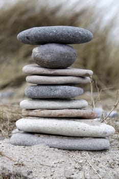Stone stack on a beach