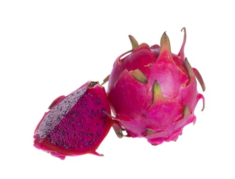 Dragon fruit isolated on white background