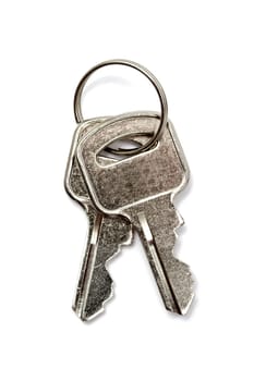 Keys isolated on white background