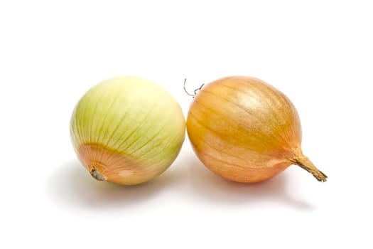 Onions isolated on white background