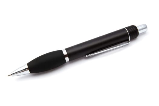 Black Ballpoint Pen Isolated On White background
