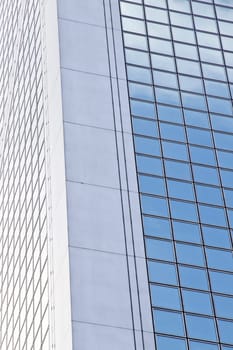 skyscraper windows background in Hong Kong