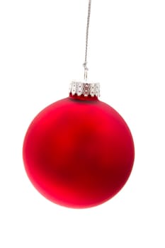 Beautiful christmas decorations isolated on white background