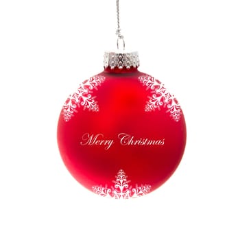 Beautiful christmas decoration isolated on white background