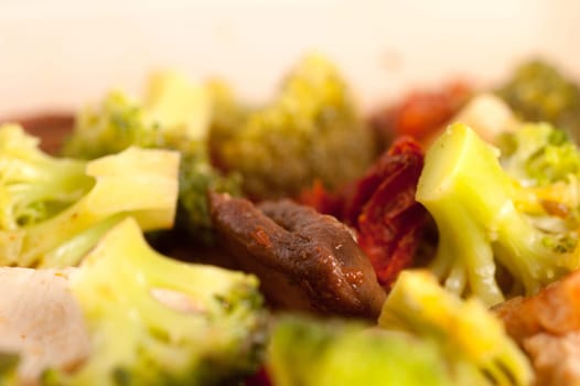 Pasta with Vegetables ant Chicken.
