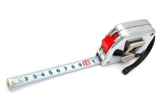 Tape measure isolated on white background