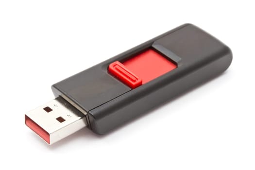 USB memory stick isolated on white background