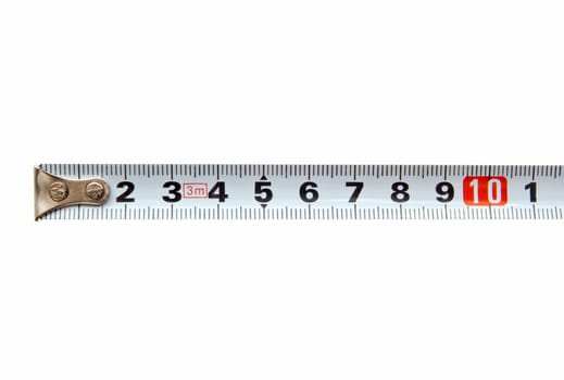 Tape measure isolated on white background