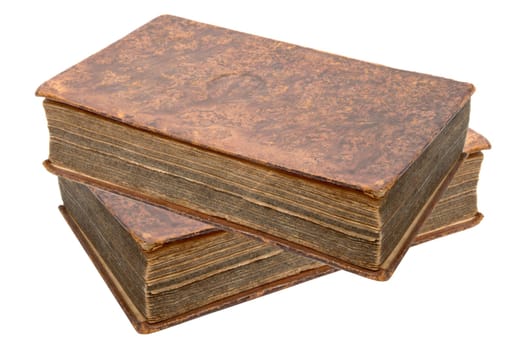 Old book isolated on white background