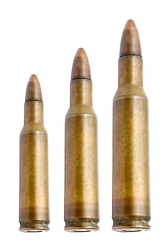 Bullets isolated on white background