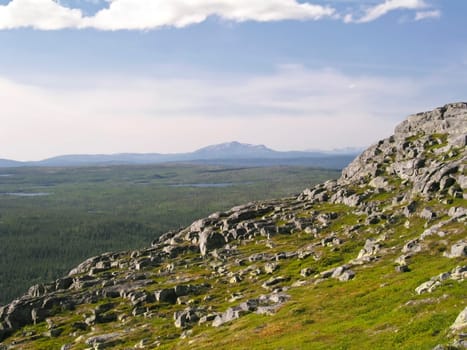 Beautiful nature landscape in Sweden