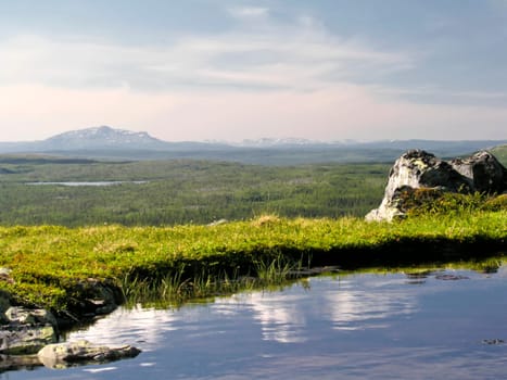 Beautiful nature landscape in Sweden
