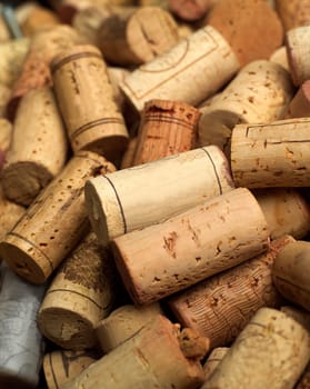 Full Frame of Wine corks