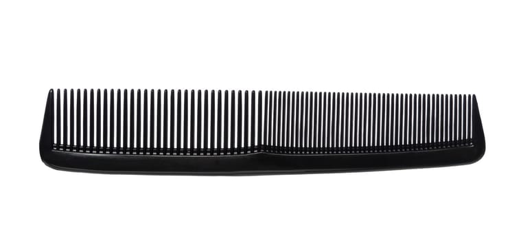 Black comb isolated on white background