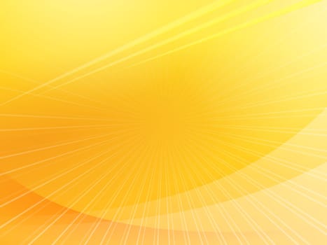 Smooth wavy presentation background full of warm yellow tones