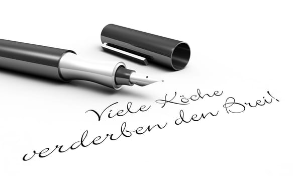 Many cooks spoil the broth! - Pen concept