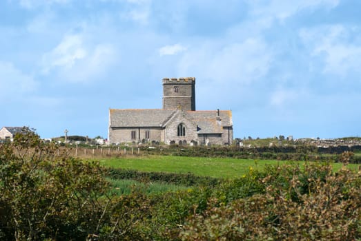 cemetery on the coast of Tintagel in Cornwall