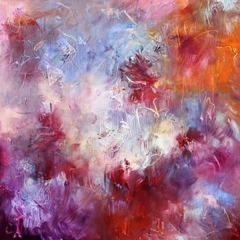 Oil paint textures painted on canvas