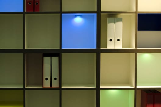 Modern cabinet with LED lighting
