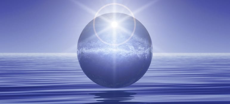 the drop and the sea
