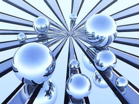 the metal balls