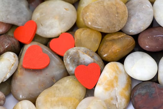 hearts on stones