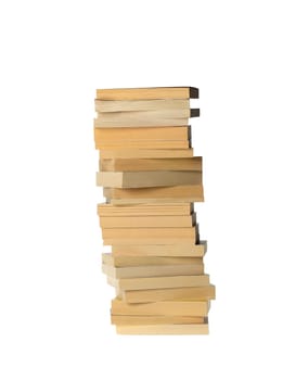 Pile of Books isolated on white background