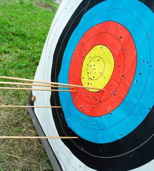 Close up of a Dart Board