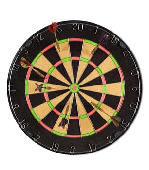 Dart Board isolated on white background