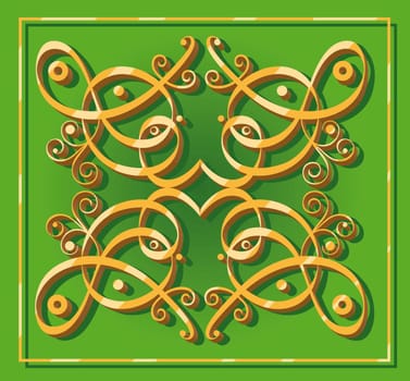 decorative oriental element for backgrounds wallpapers icons or designs