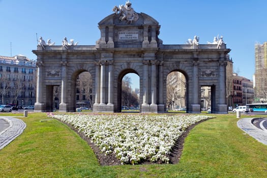Puerta de Alcala. Alcala gate in Madrid, Spain