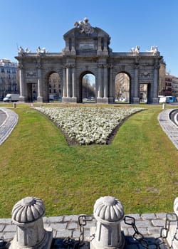 Puerta de Alcala. Alcala gate in Madrid, Spain