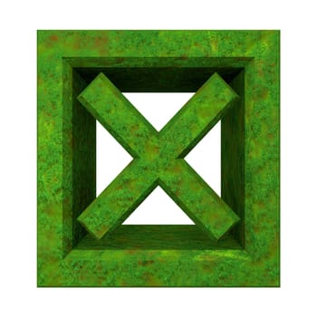 ko tick in grass isolated - 3D made
