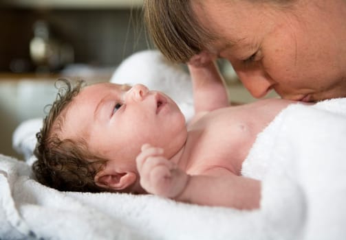 Baby Girl with her mother