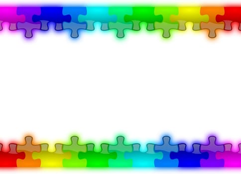 Color and glossy puzzle rainbow background usefull for cover pages, brochure, presentation and advertising messages