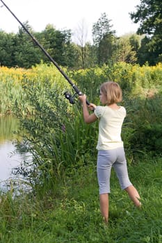 fishing on the lake