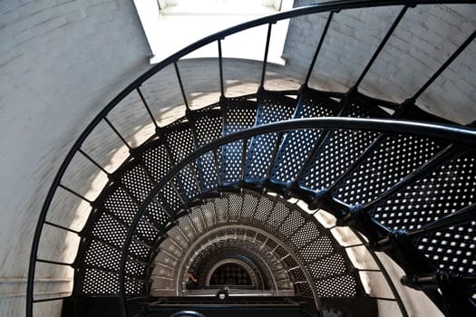 beautiful iros stairs in lighthouse from Sankt Augustine in Florida
