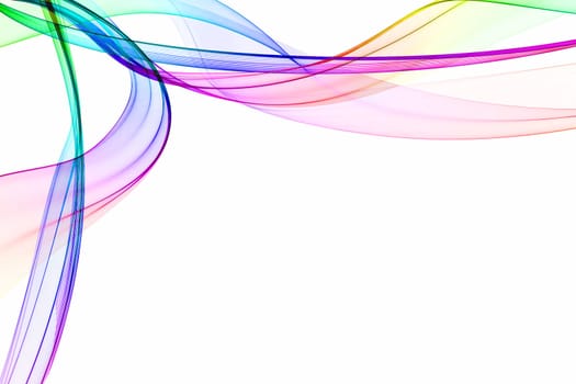 an abstract rainbow wallpaper on white background