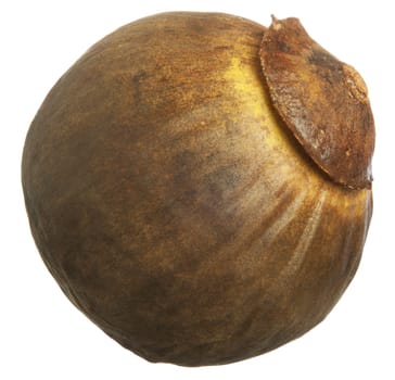 The sapote, tropical fruit on white background