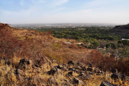 Bamako view from atop a hill, Mali