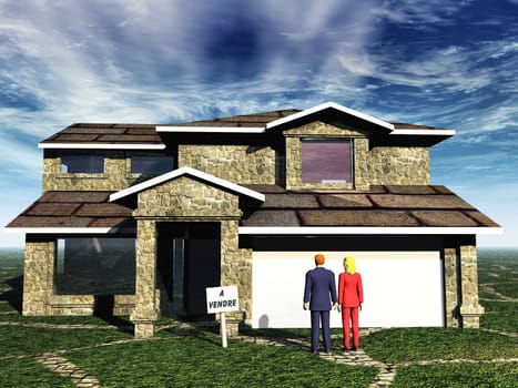 a very modern house