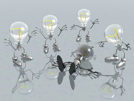 the light bulb