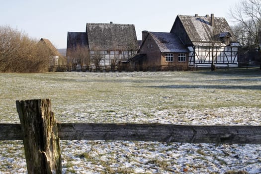 Half-timbered houses in Westphalia